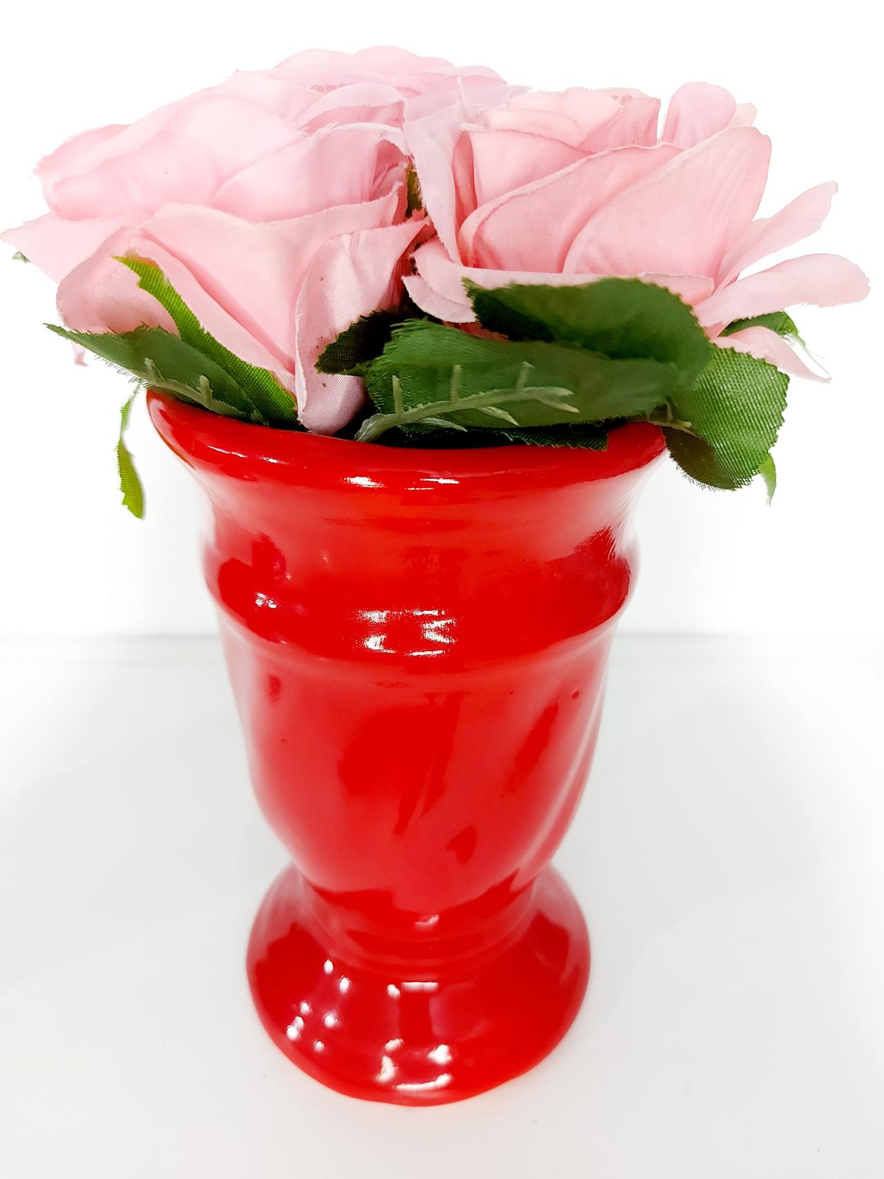 Vaso Belo M Vermelho - Pegue e Dekore