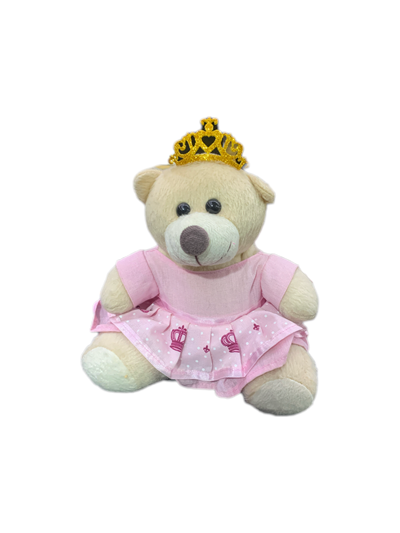 Pelúcia Ursinha Princesa P - Pegue e Dekore