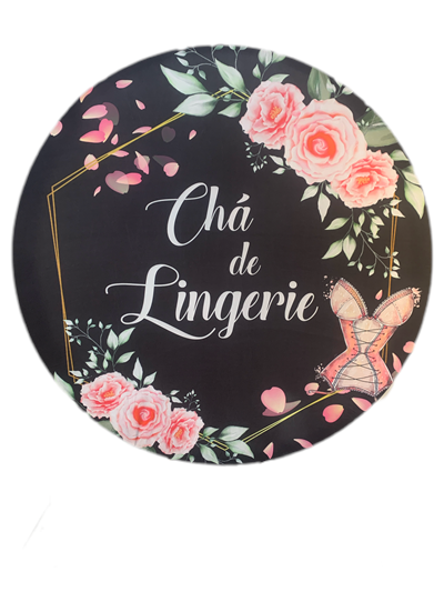 Painel Sublimado Chá de Lingerie - Pegue e Dekore