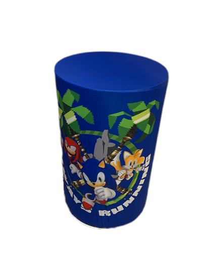 Capa de Cilindro Sublimada Sonic G - Pegue e Dekore