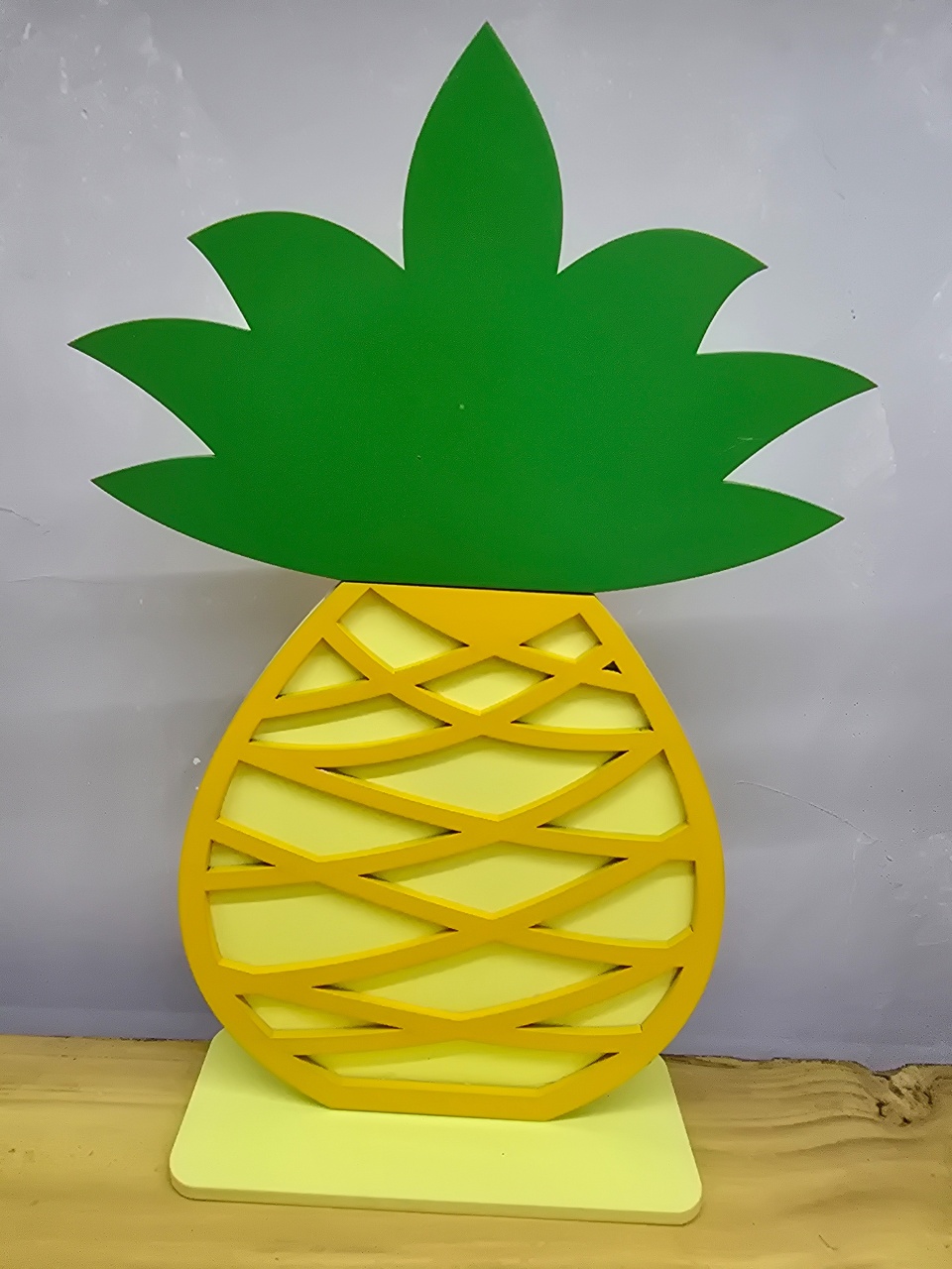 Display 3D Abacaxi  - Pegue e Dekore