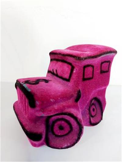 Carro Cifrão Roxo - Pegue e Dekore