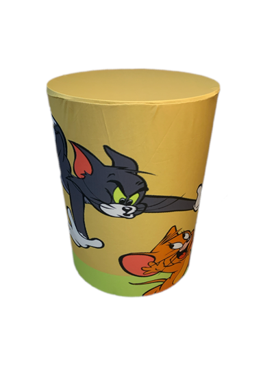 Capa de Cilindro Sublimada Tom E Jerry M - Pegue e Dekore