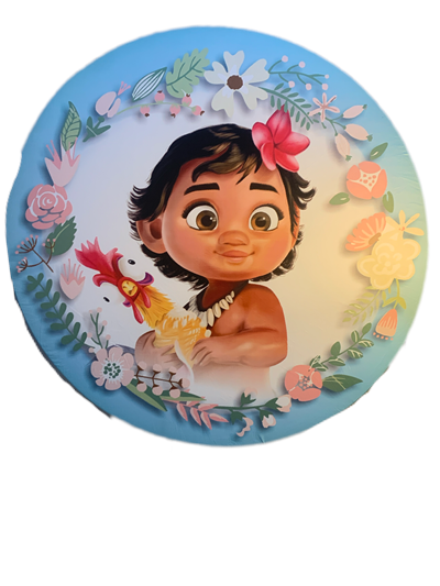 Painel Sublimado Moana Baby - Pegue e Dekore