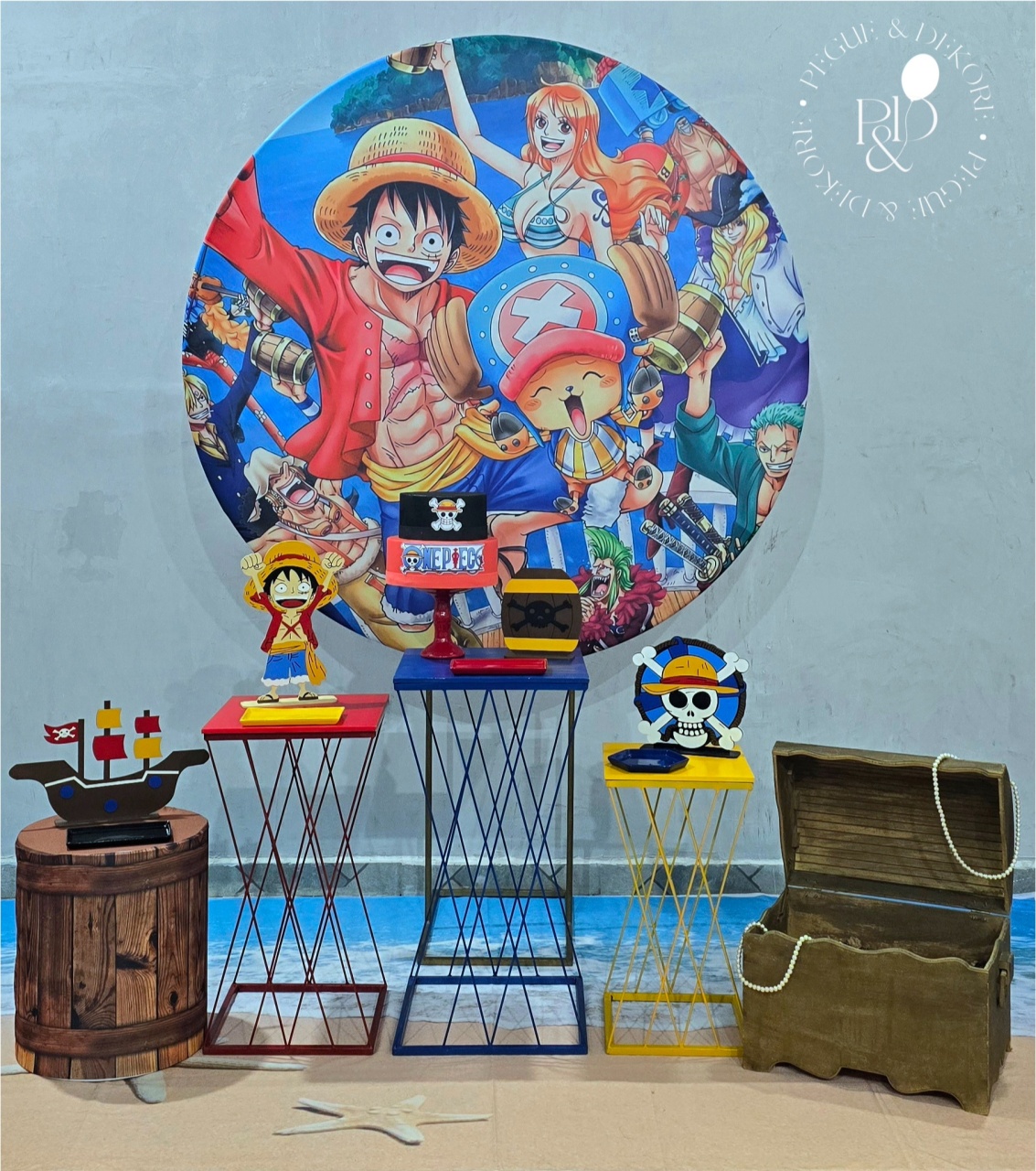 Kit Elegance One Piece - Coleção: Aventuras Ao Mar - Pegue e Dekore