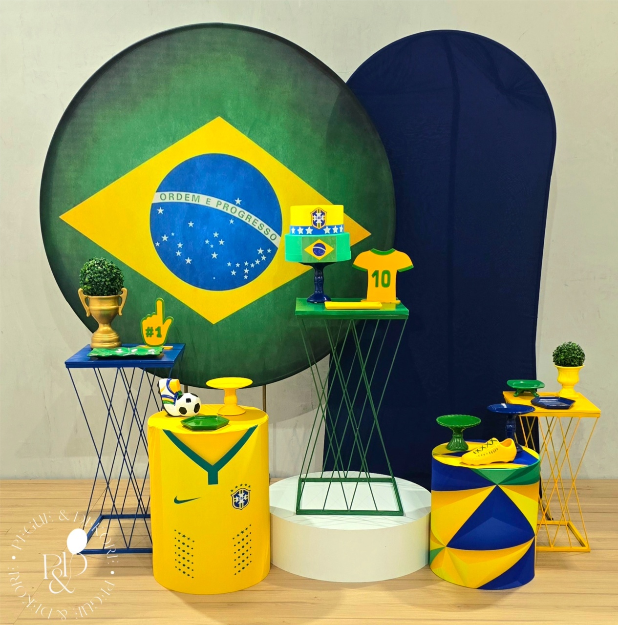 Kit Elegance Copa Brasil 2 - Coleção:futebol - Pegue e Dekore