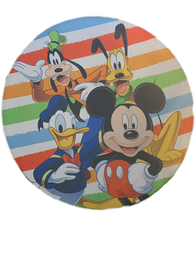 Painel Sublimado Turma Do Mickey - Pegue e Dekore