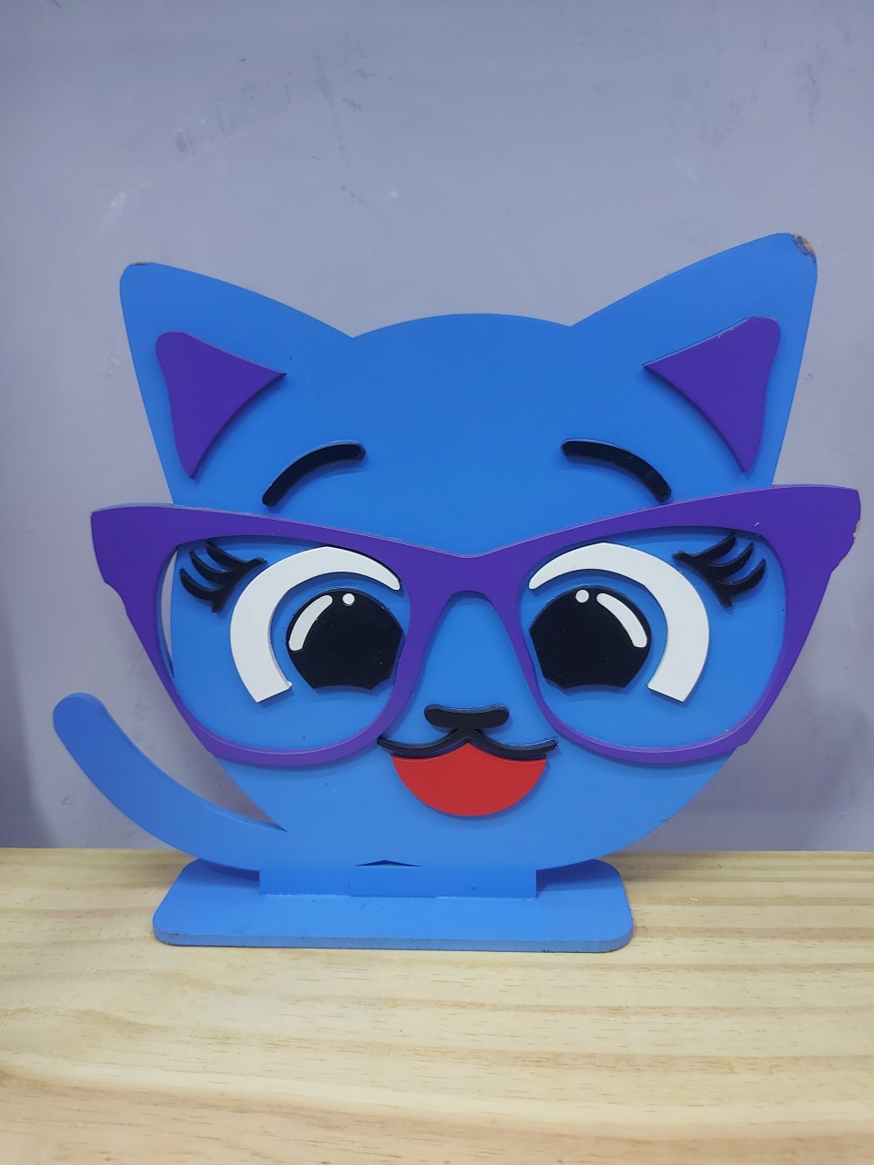 Display 3D Bolofofos Gato - Pegue e Dekore