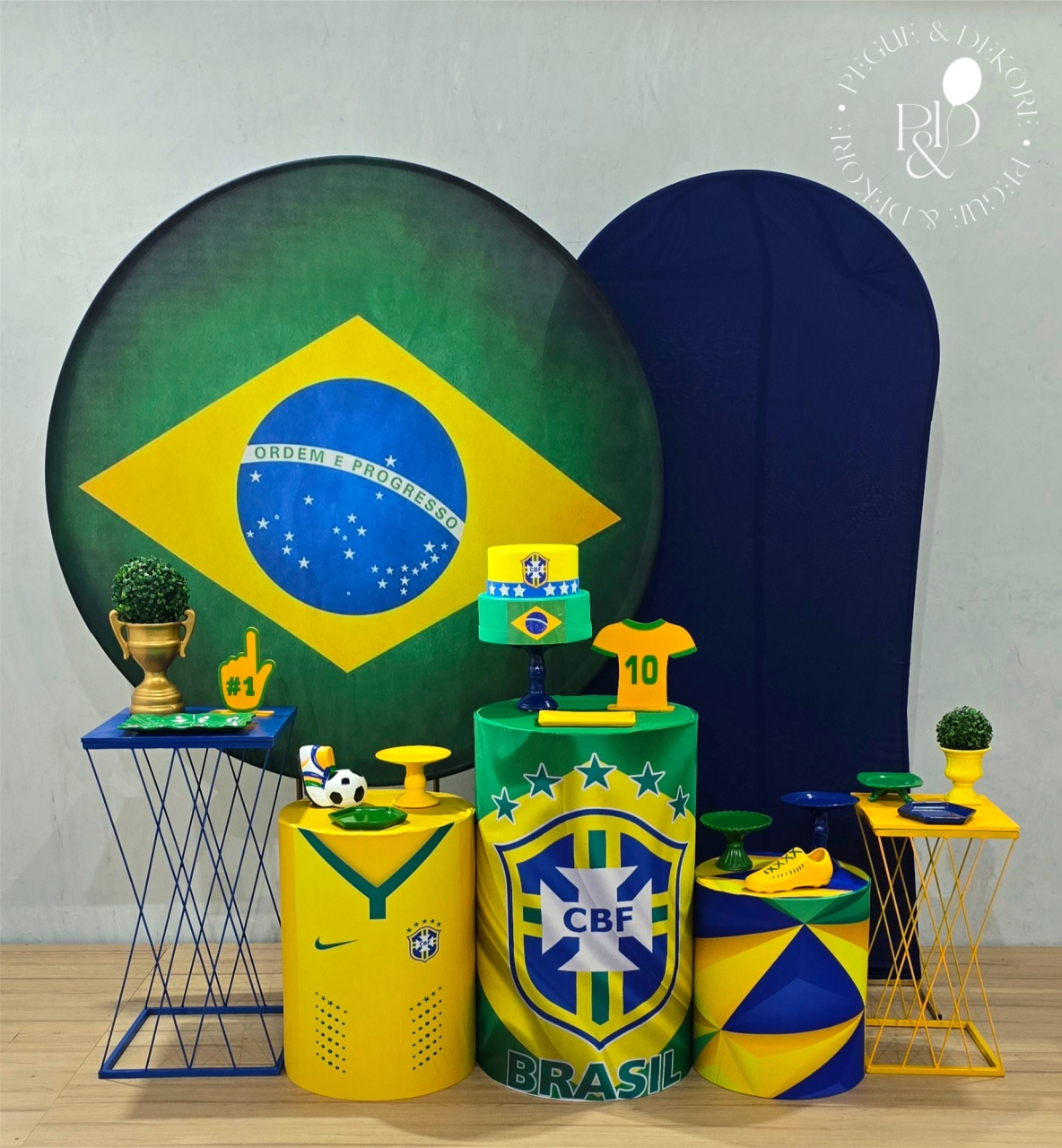 Kit Elegance Copa Brasil - Coleção:futebol - Pegue e Dekore