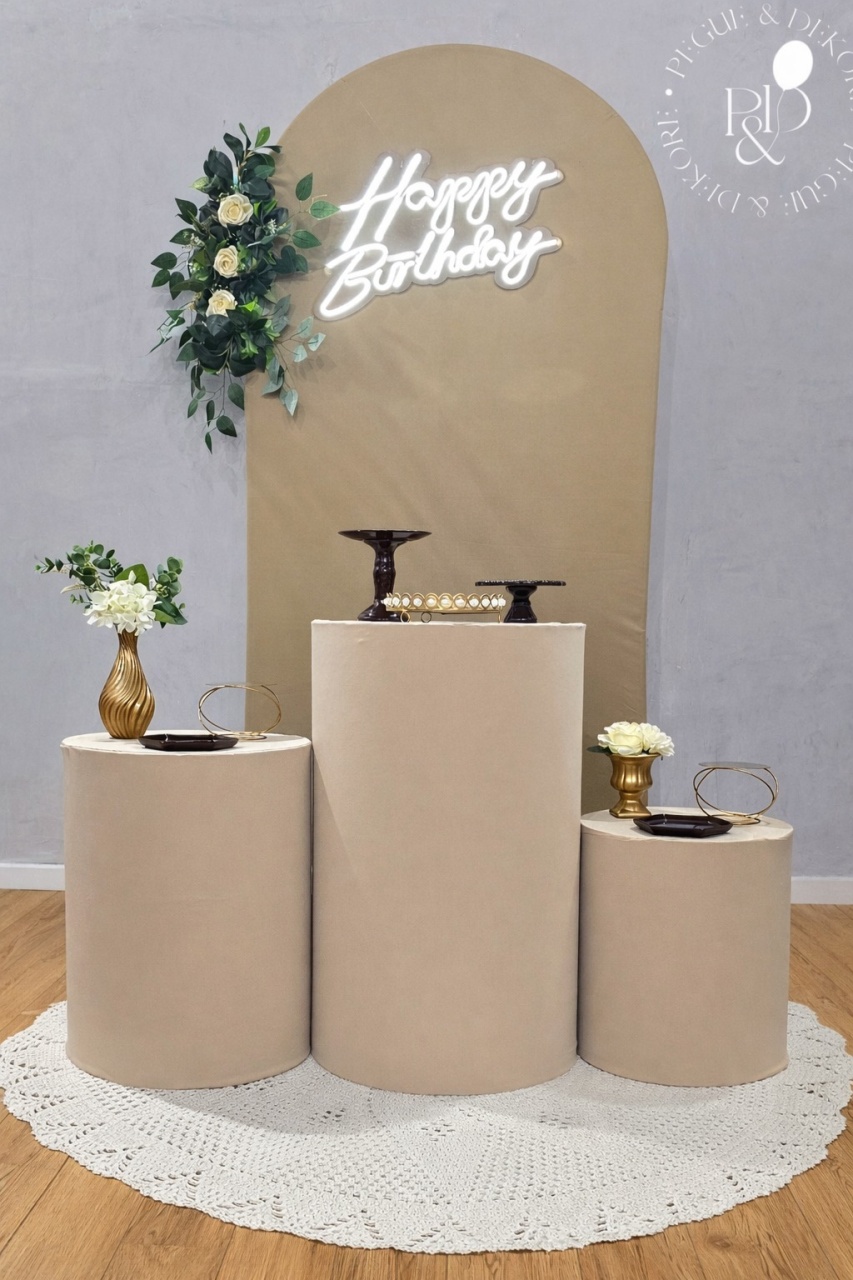 Kit Elegance Feminino Bege Com Marrom-Coleção Aura - Pegue e Dekore