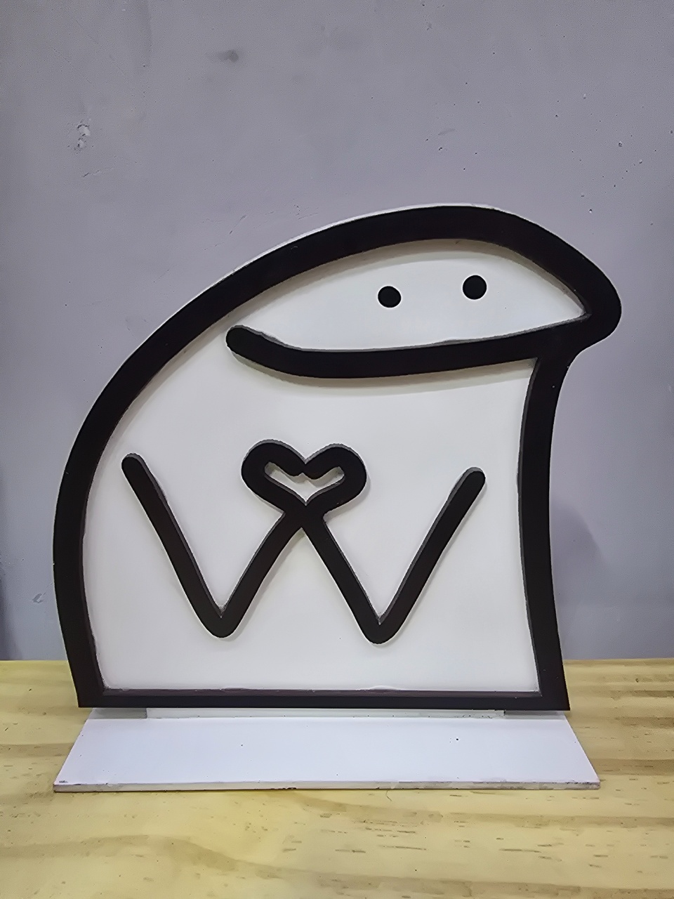 Display 3D Flork Coração Na Mão - Pegue e Dekore