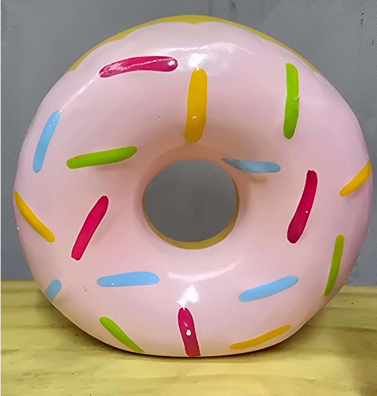 Donuts Em Pé Rosa Bebê - Pegue e Dekore