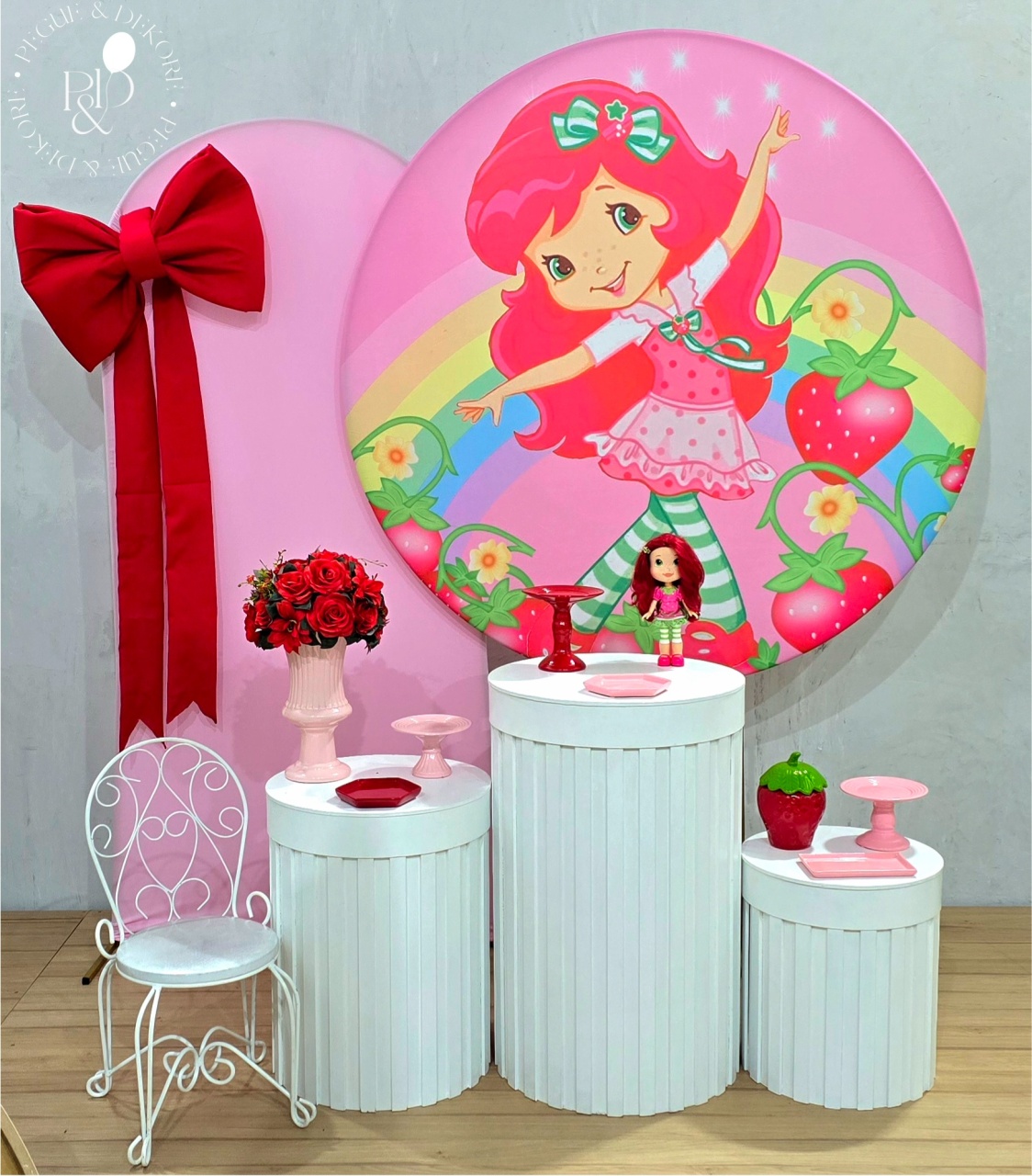 Kit Elegance Moranguinho(K7807) - Coleção:frutas - Pegue e Dekore