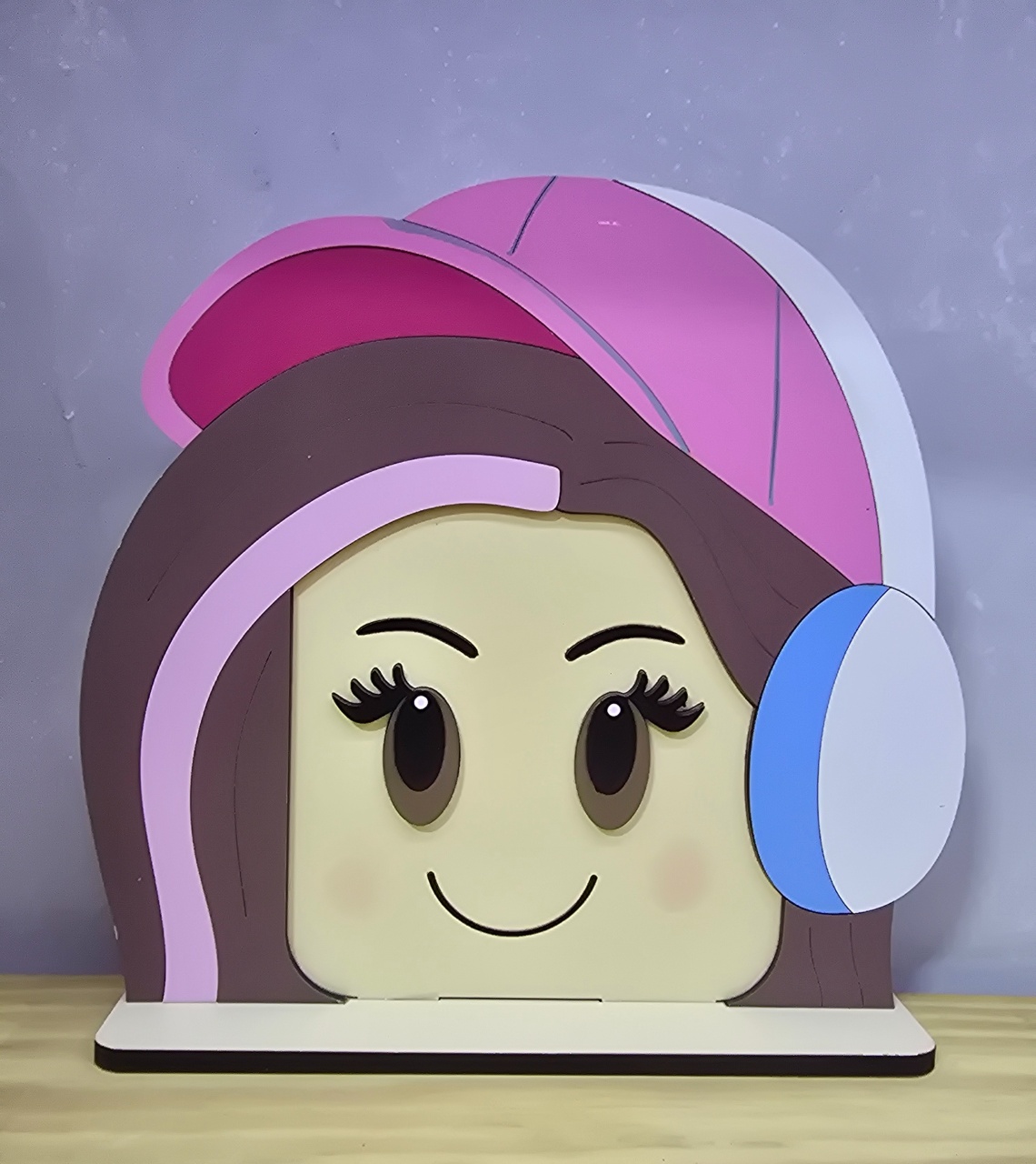 Display 3D Roblox Menina - Pegue e Dekore