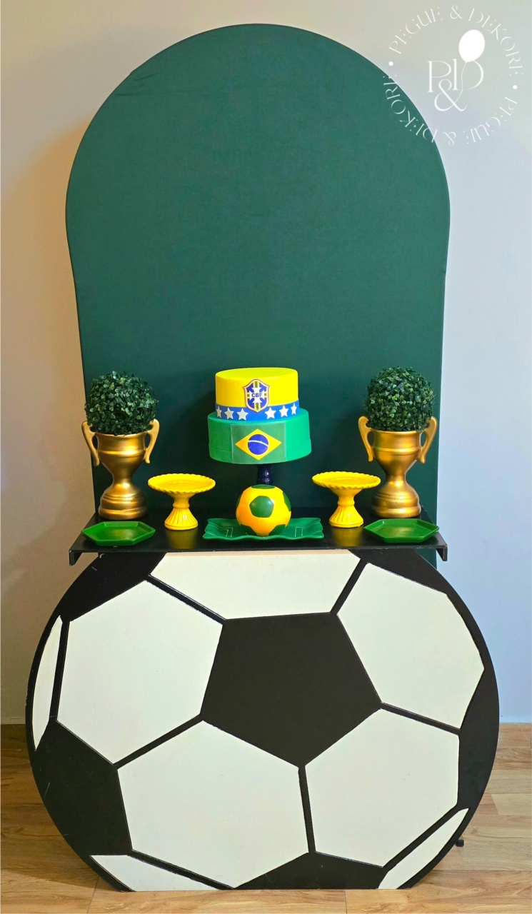 Kit Essencial Copa Brasil (K4896) - Coleção:futebol - Pegue e Dekore
