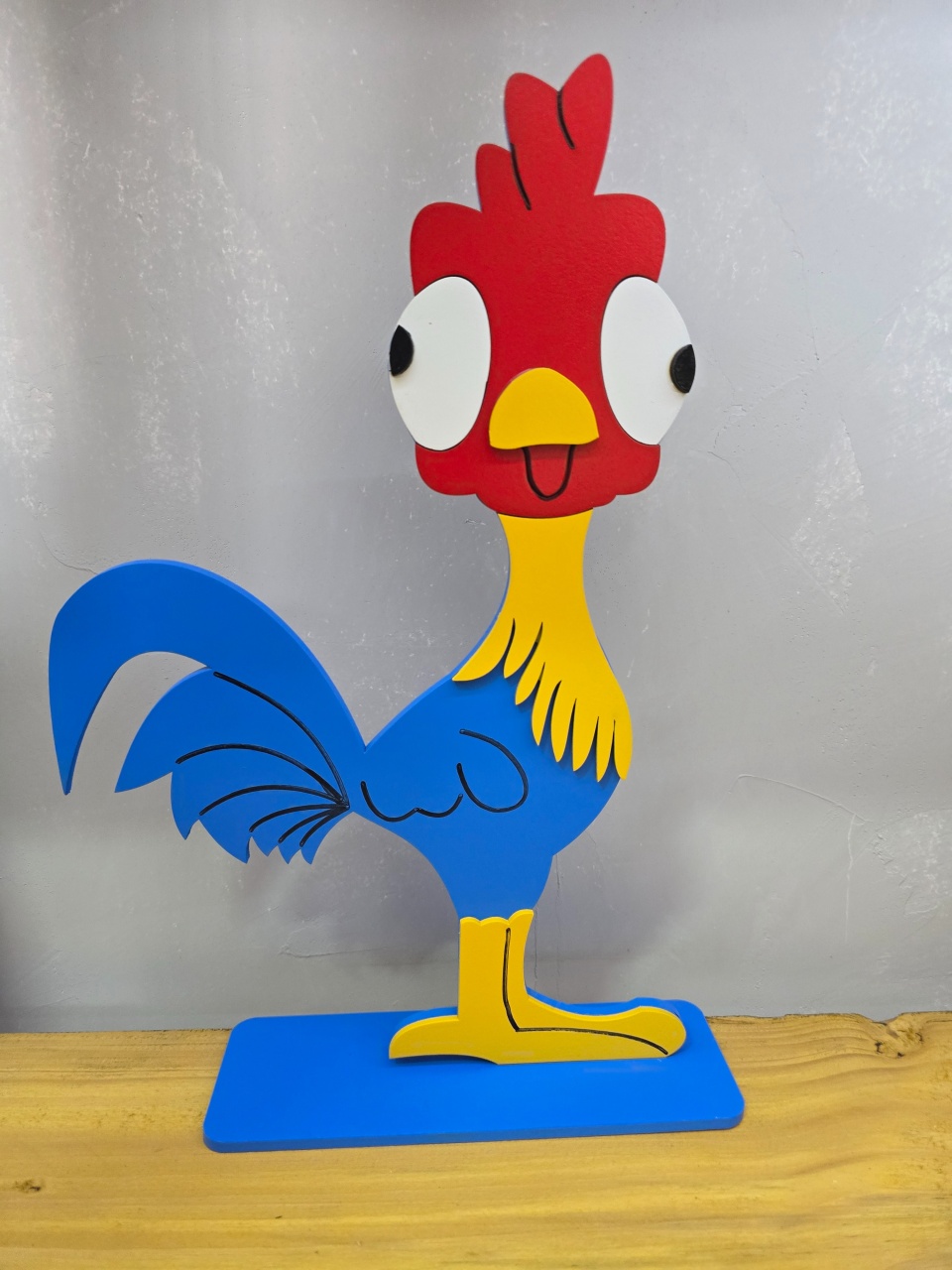 Display 3D Galo Moana - Pegue e Dekore