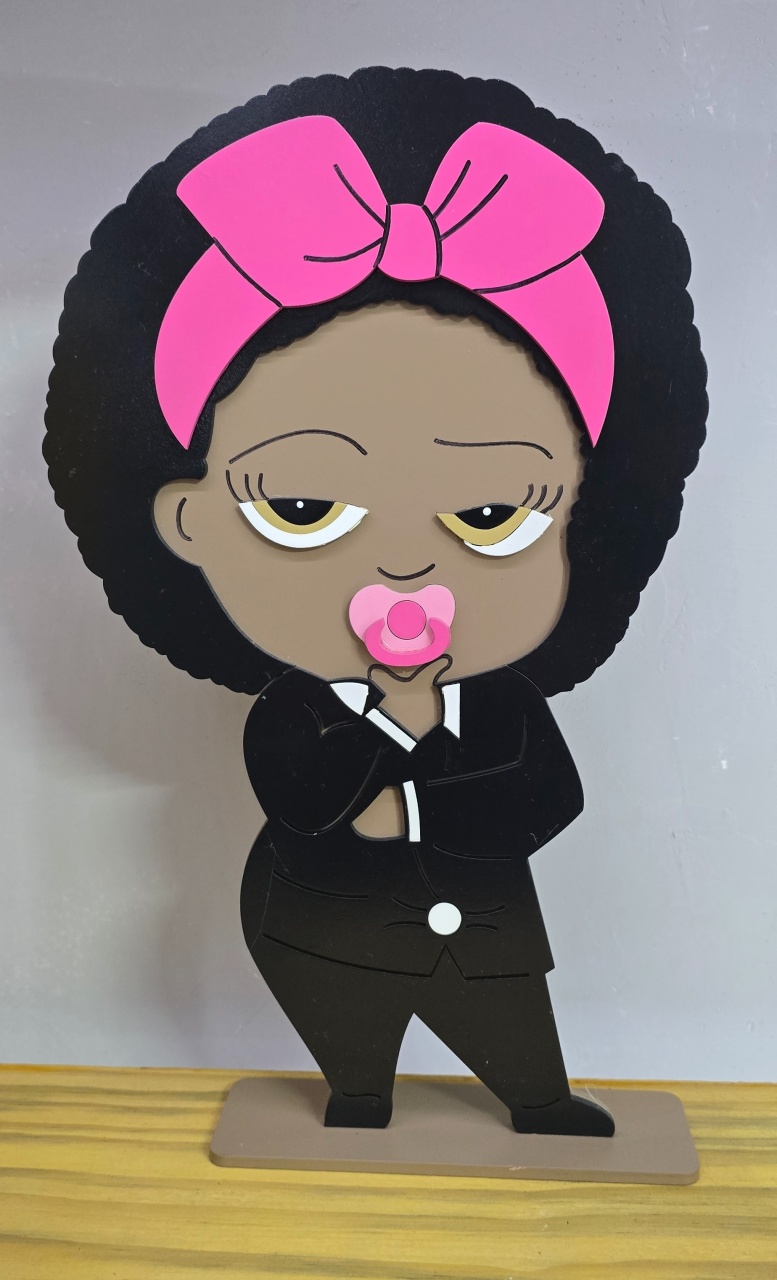 Display 3D A Poderosa Chefinha Negra - Pegue e Dekore