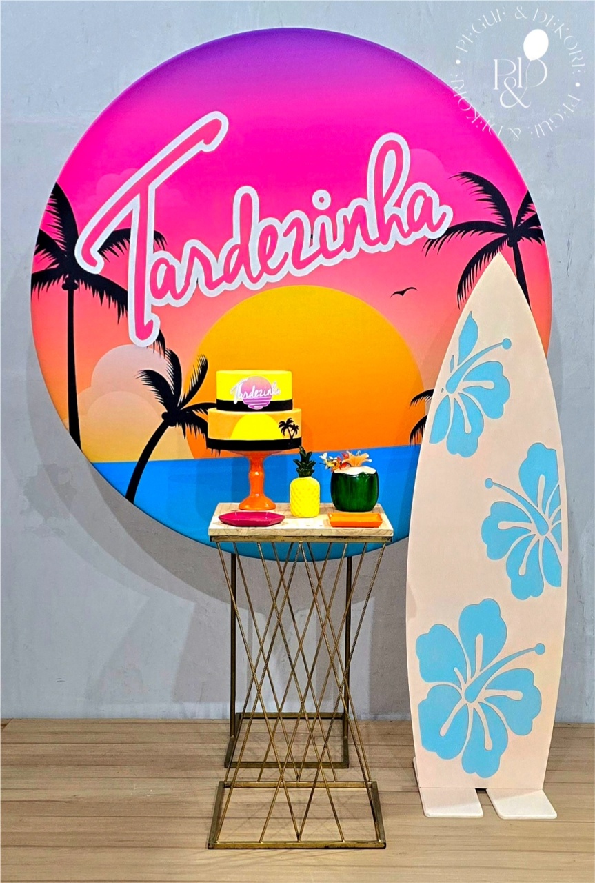 Kit Essencial Tardezinha Trançada/Prancha 1 - Coleção: Praia & Diversão - Pegue e Dekore
