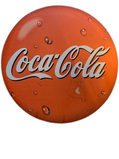 Painel Sublimado Coca Cola - Pegue e Dekore