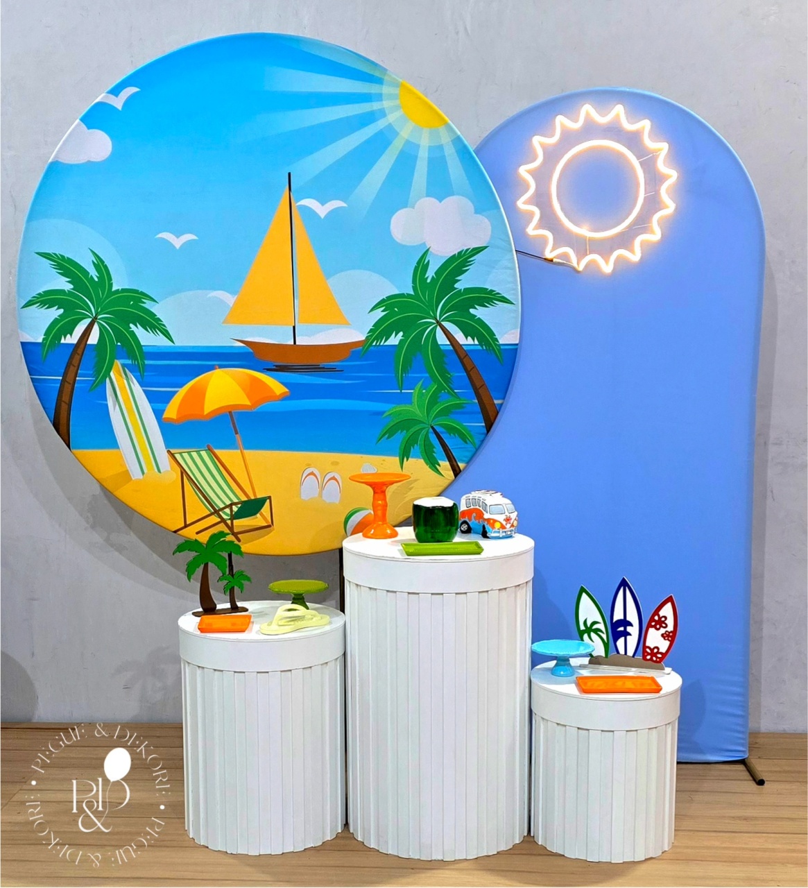 Kit Elegance Praia/Ripado/Lateral - Coleção: Praia & Diversão - Pegue e Dekore
