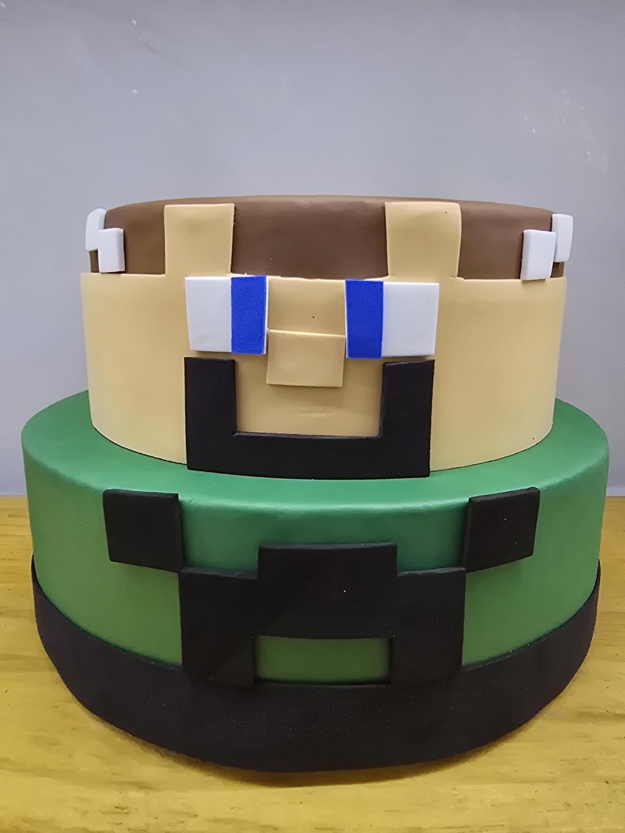 Bolo Fake Minecraft - Pegue e Dekore