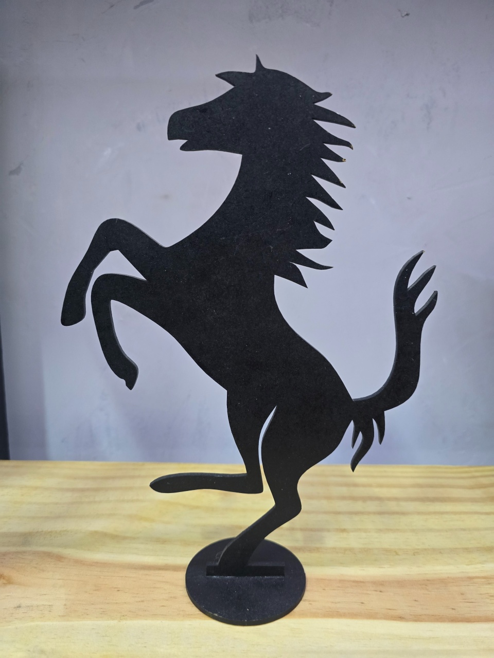 Display 3D Cavalo Preto G - Pegue e Dekore