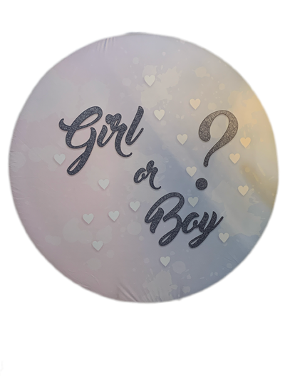 Painel Sublimado Chá Revelação Boy Ou Girl - Pegue e Dekore