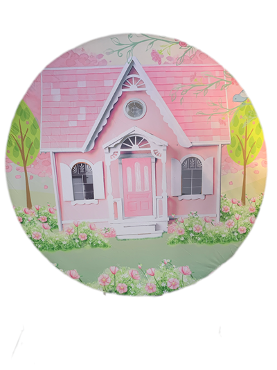 Painel Sublimado Casa de Boneca - Pegue e Dekore