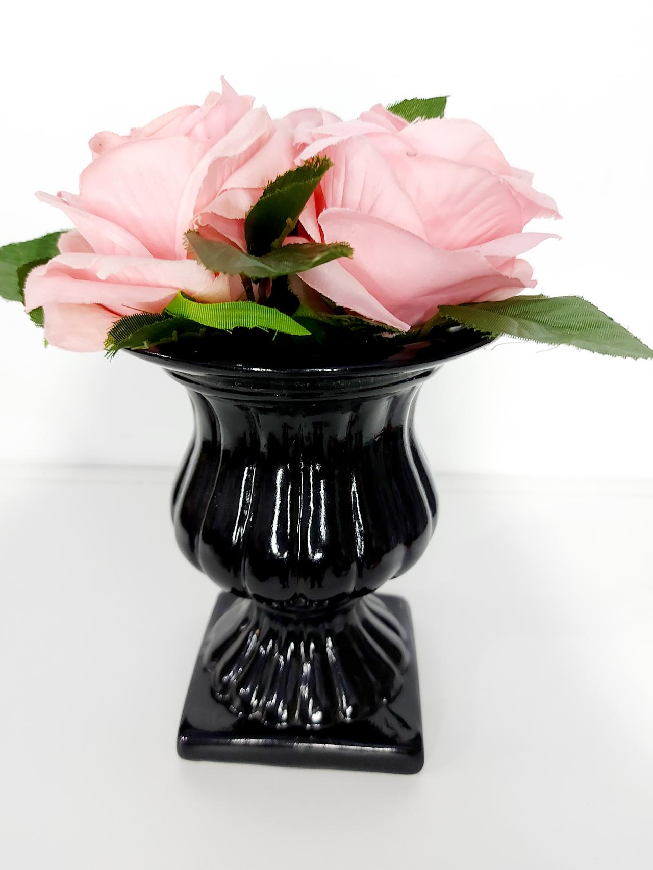 Vaso Grego M Preto - Pegue e Dekore