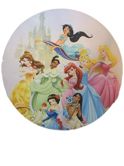 Painel Sublimado Princesas - Pegue e Dekore