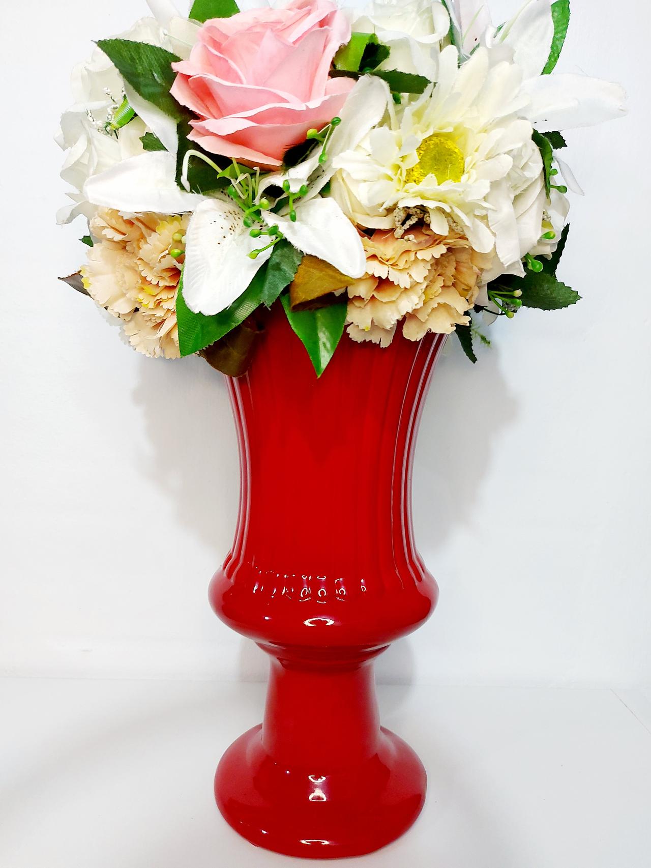 Vaso Charme Vermelho G - Pegue e Dekore