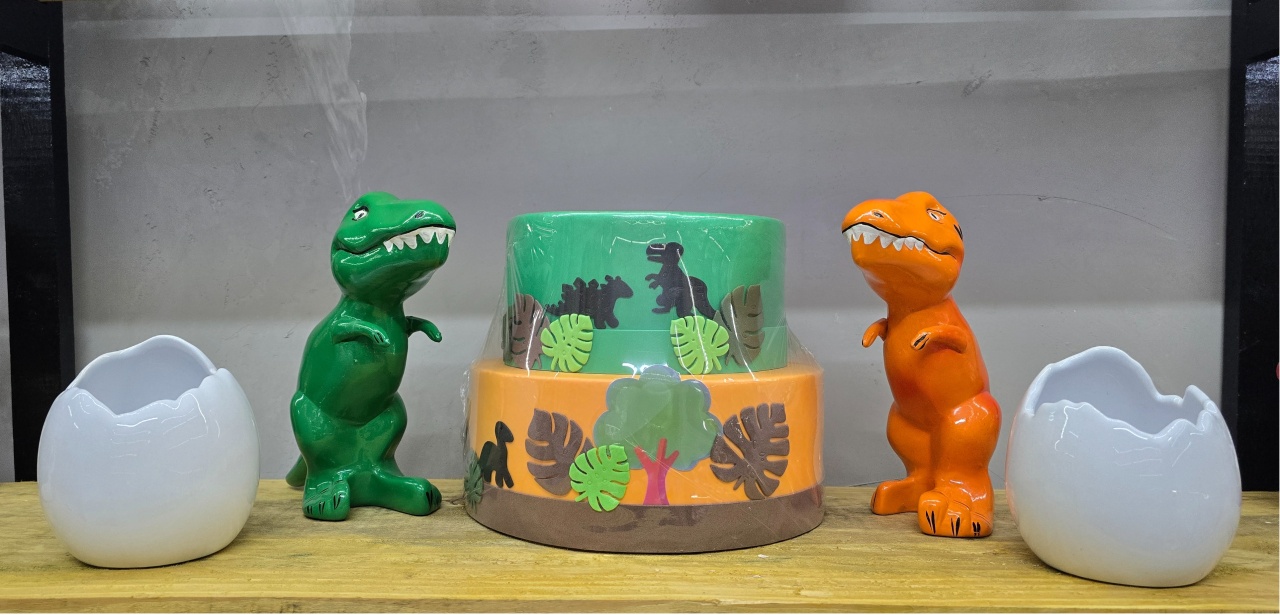 Kit Decoradora Economiza (Dinossauro) - Pegue e Dekore