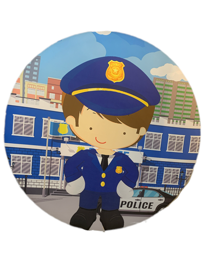 Painel Sublimado Polícia - Pegue e Dekore