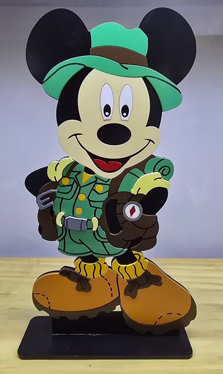 Display 3D Mickey Safari - Pegue e Dekore