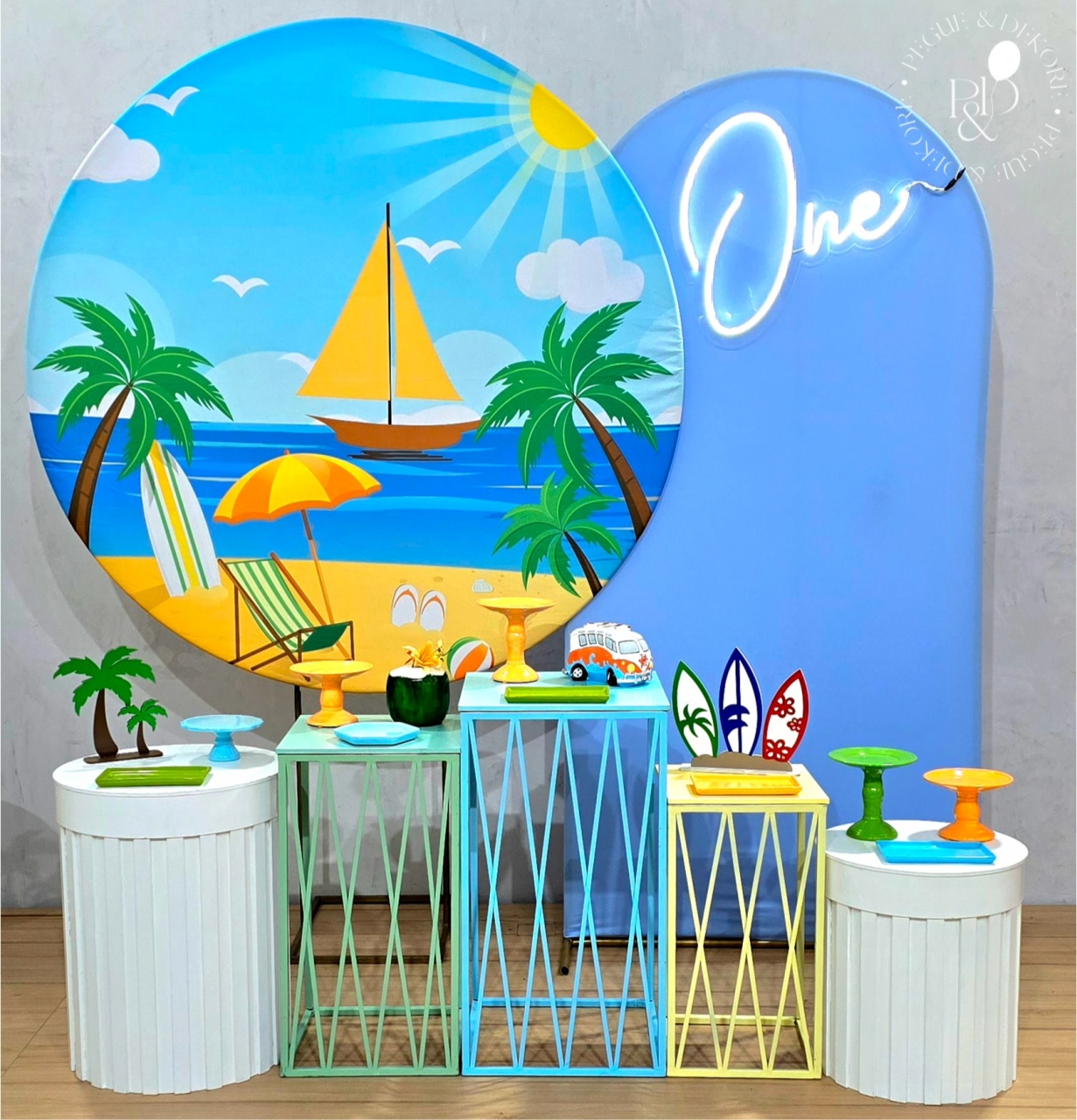 Kit Elegance Praia (K1374) - Coleção: Praia & Diversão - Pegue e Dekore