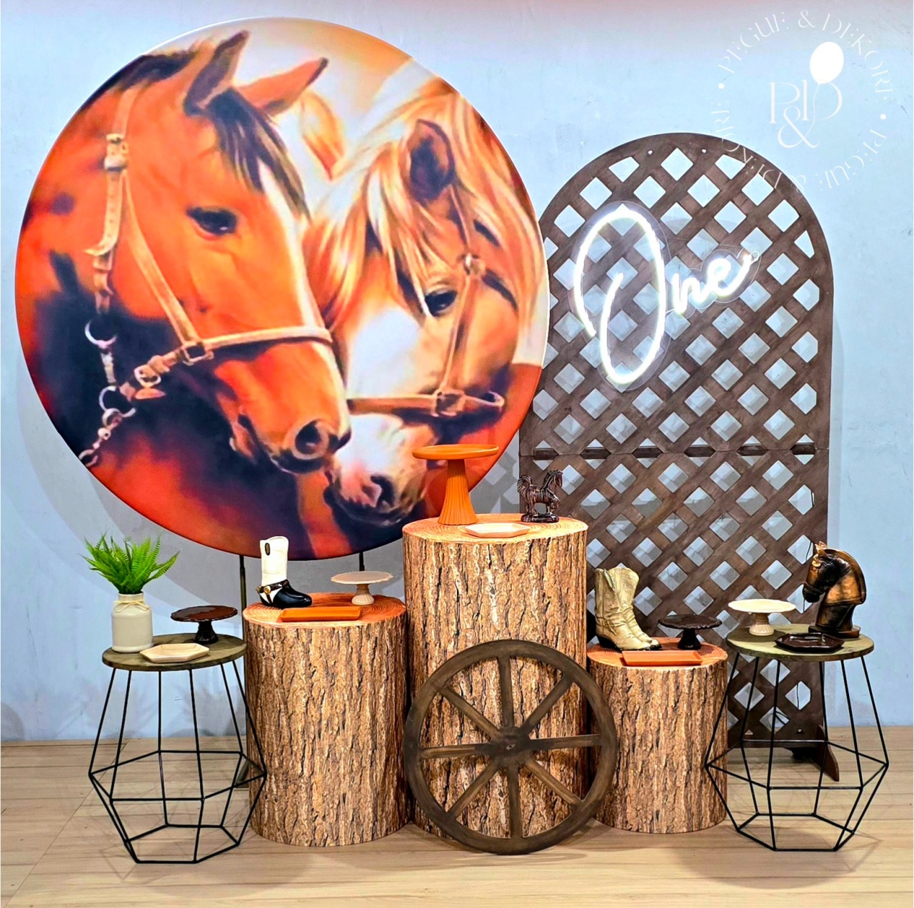 Kit Elegance Cavalos 3 - Coleção:haras - Pegue e Dekore