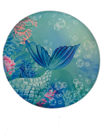 Painel Sublimado Calda de Sereia - Pegue e Dekore