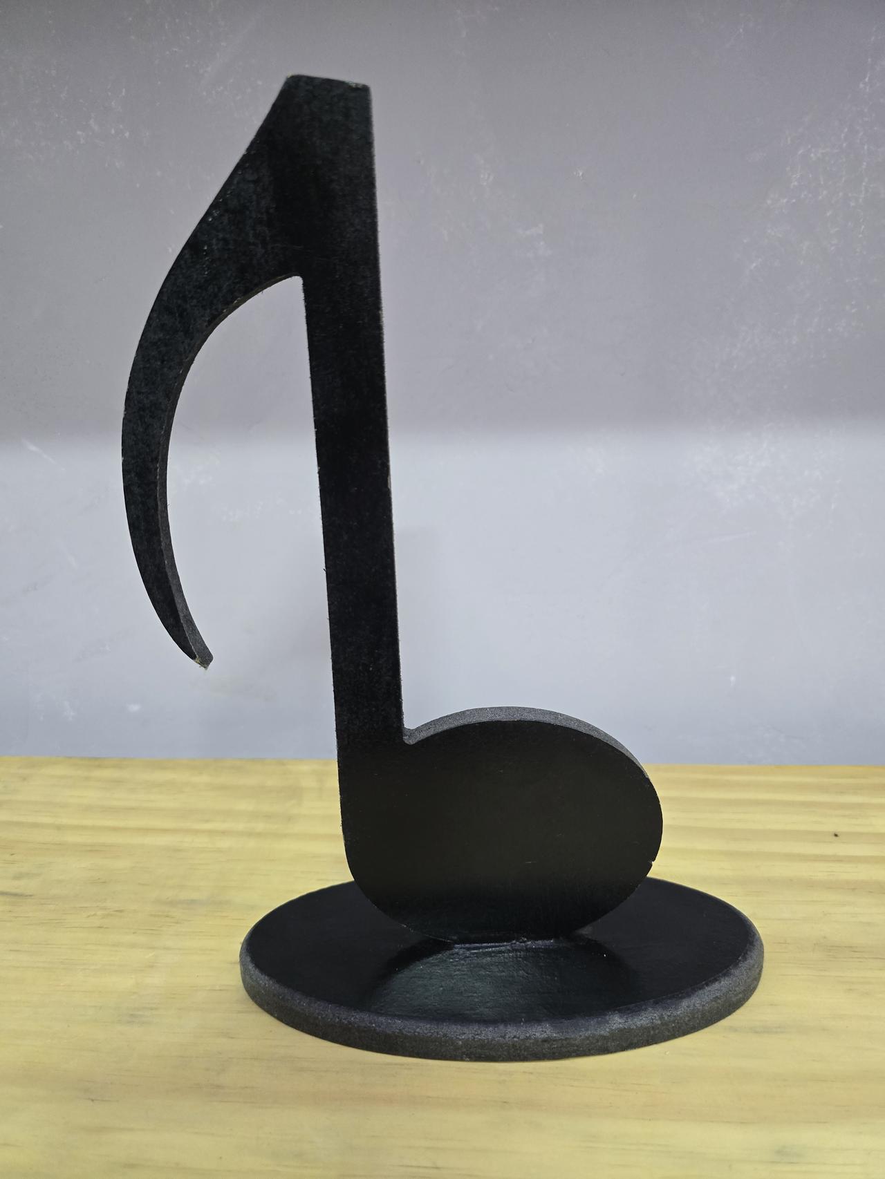 Display 3D Nota Musical Mod.3 - Pegue e Dekore