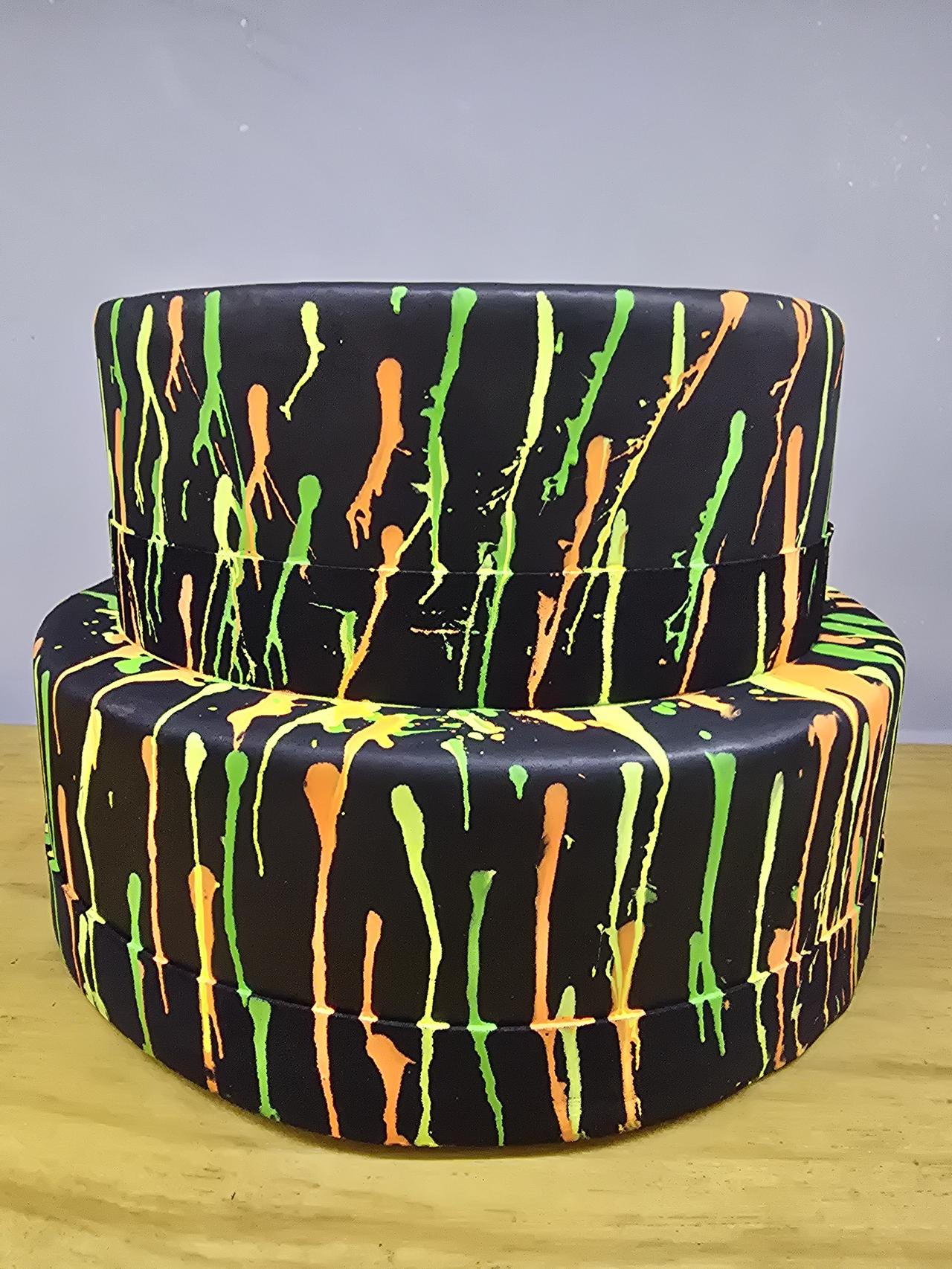 Bolo Fake Neon - Pegue e Dekore