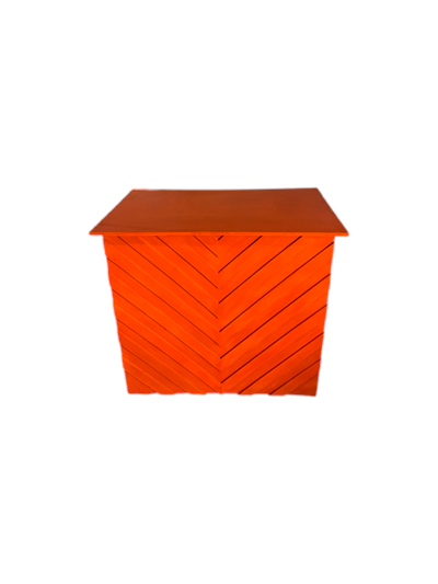 Mesa Chevron Laranja - Pegue e Dekore