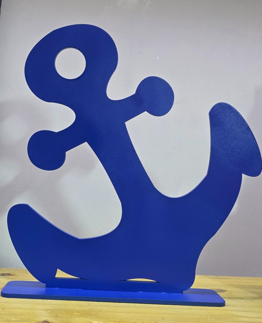 Display 3D Âncora Azul - Pegue e Dekore