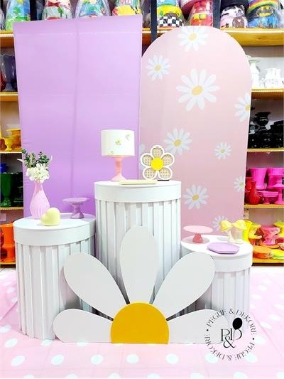 Kit Completo Flor Margarida Mod.1 - Pegue e Dekore