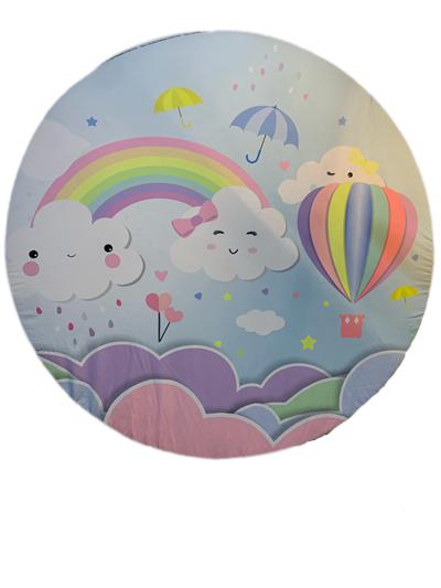 Painel Sublimado Chuva de Benção Menina - Pegue e Dekore