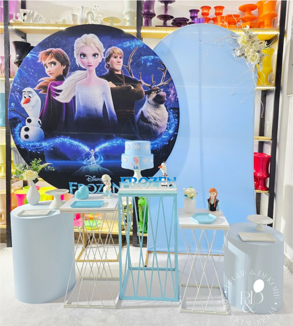 Kit Elegance Frozen (K5691) - Coleção:princesas - Pegue e Dekore