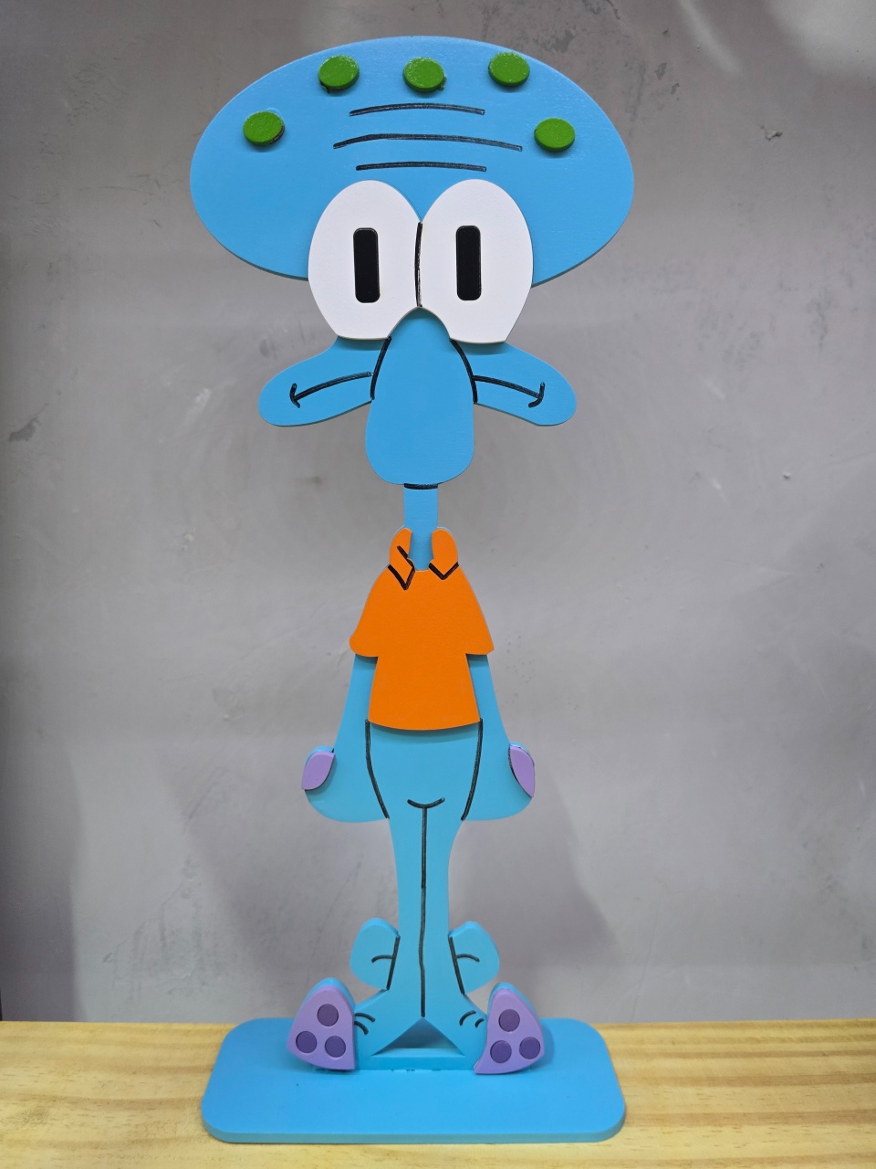 Display 3D Lula Molusco Bob Esponja  - Pegue e Dekore