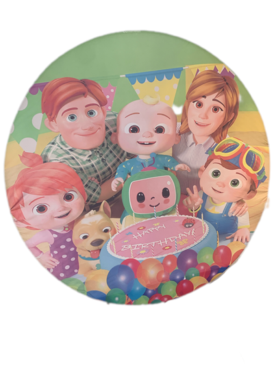 Painel Sublimado Cocomelon - Pegue e Dekore
