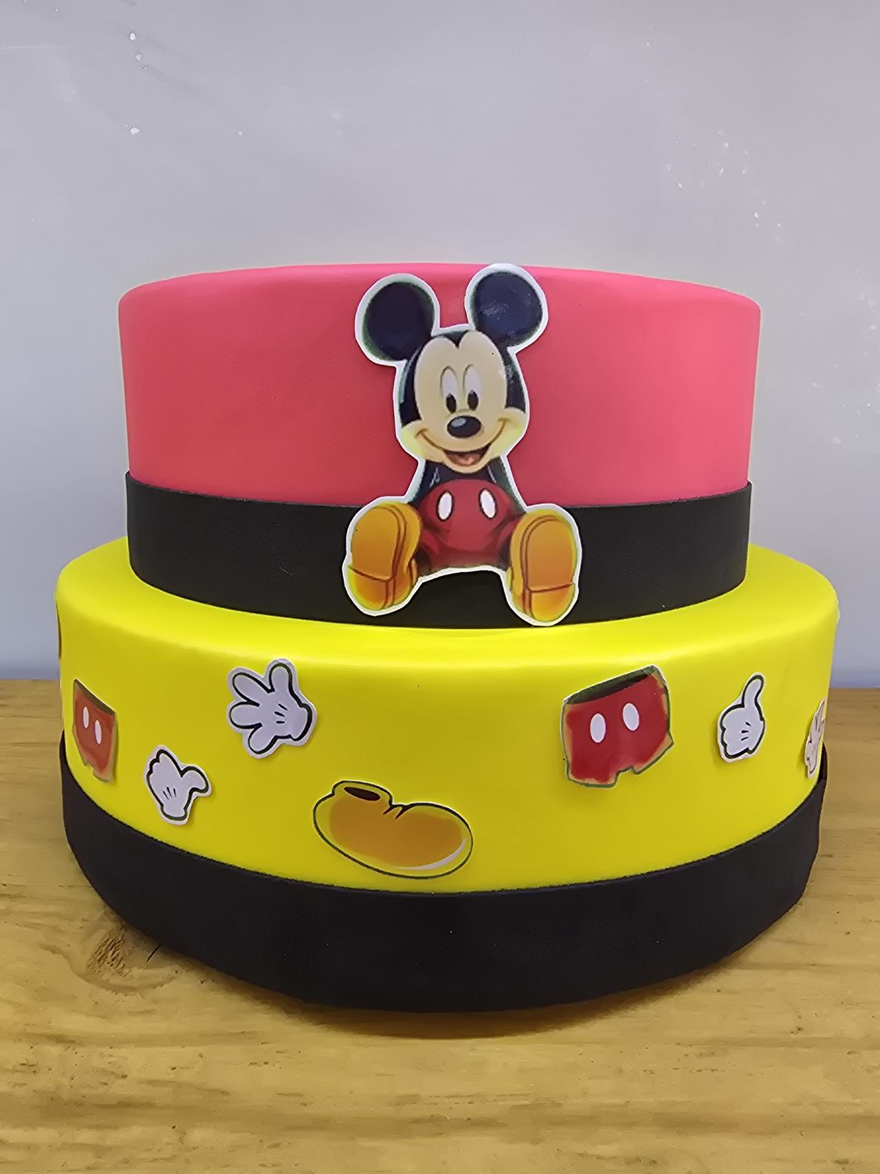 Bolo Fake Mickey - Pegue e Dekore