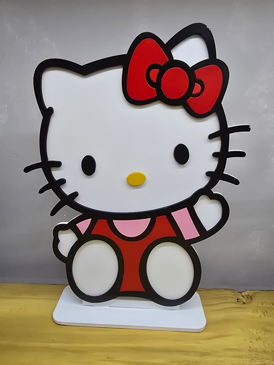 Display 3D Hello Kit Vermelha  - Pegue e Dekore
