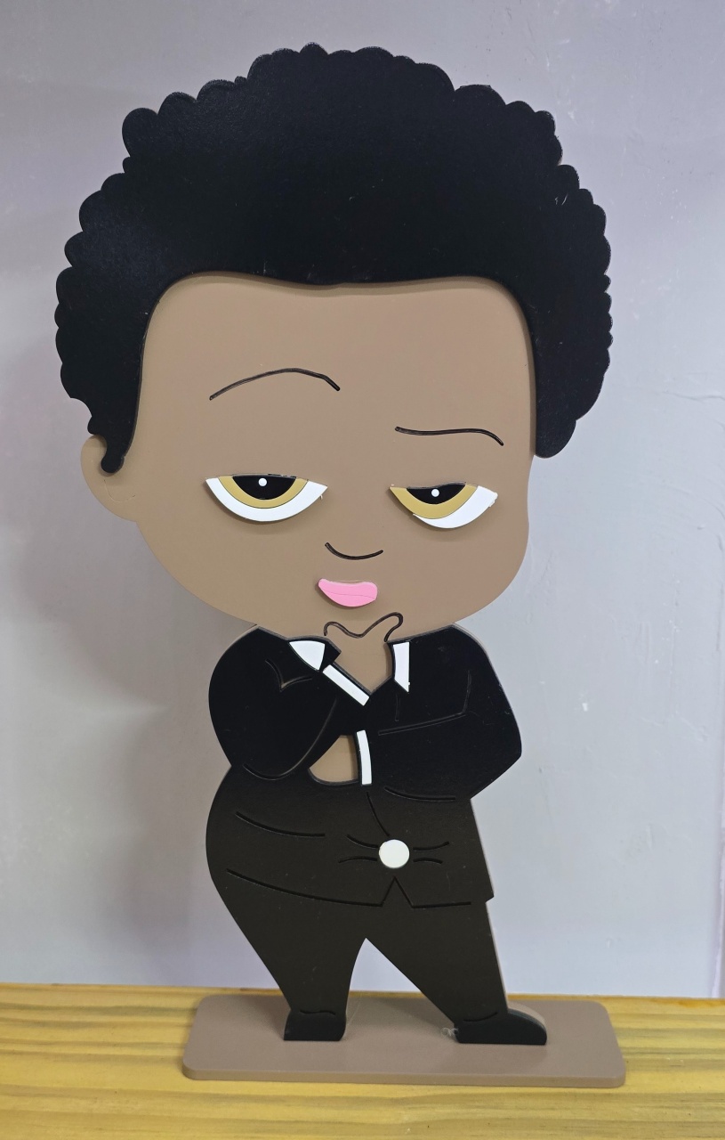 Display 3D O Poderoso Chefinho Negro  - Pegue e Dekore
