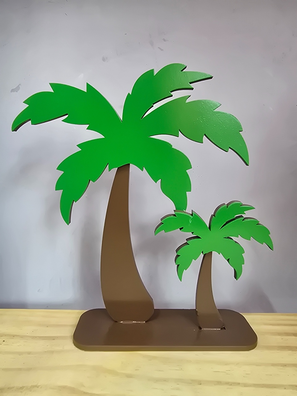 Display 3D Coqueiro Verde - Pegue e Dekore
